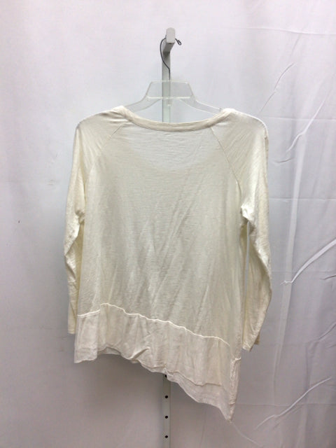 Soft Surroundings Size Large Cream Long Sleeve Top