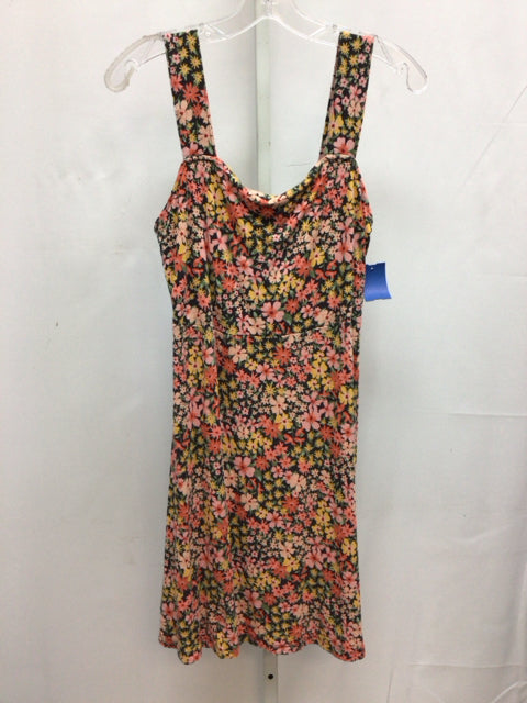 Size Large SO Pink Floral Sleeveless Dress