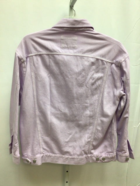 LOFT Size Medium Lavender Jean Jacket