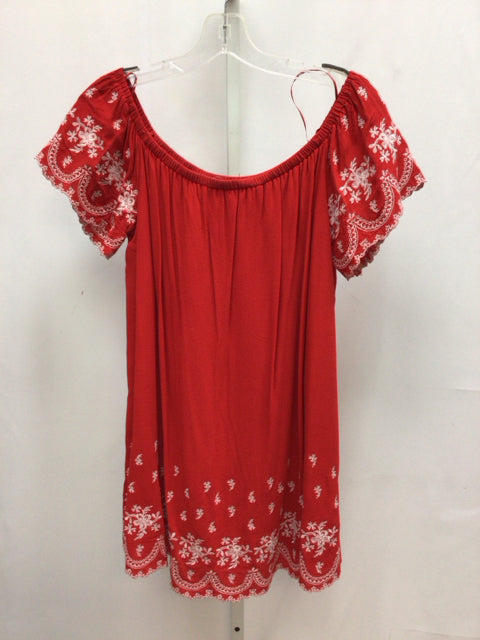 Altar'd State Size Large Red/White Junior Dress