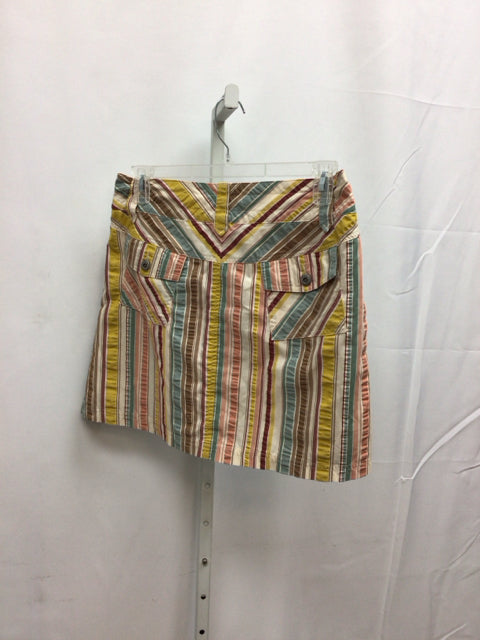 Size 10 Patagonia Cream Stripe Skirt