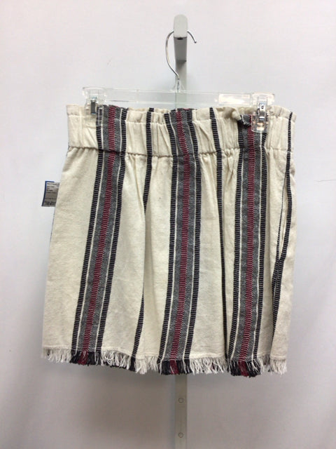 Size Medium RD style Cream Stripe Skirt