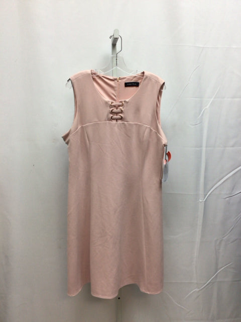 Size 16 Ivanka Trump Pink Short Sleeve Dress