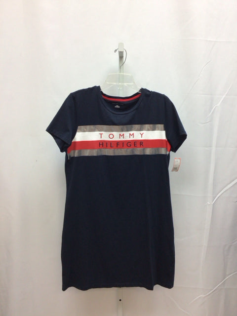 Size Large Tommy Hilfiger Navy Short Sleeve Dress