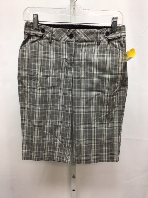 Express Size 0 Black Plaid Shorts