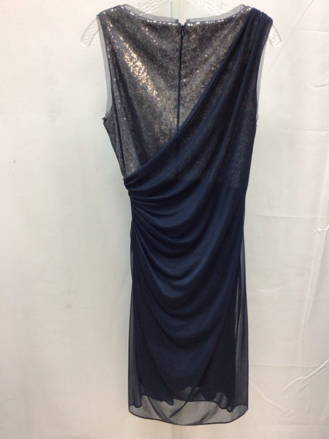 Size 10 adrianna papell Navy Special Occasion