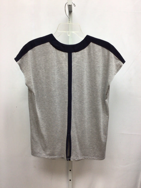 lysse Size Small Gray Heather Short Sleeve Top