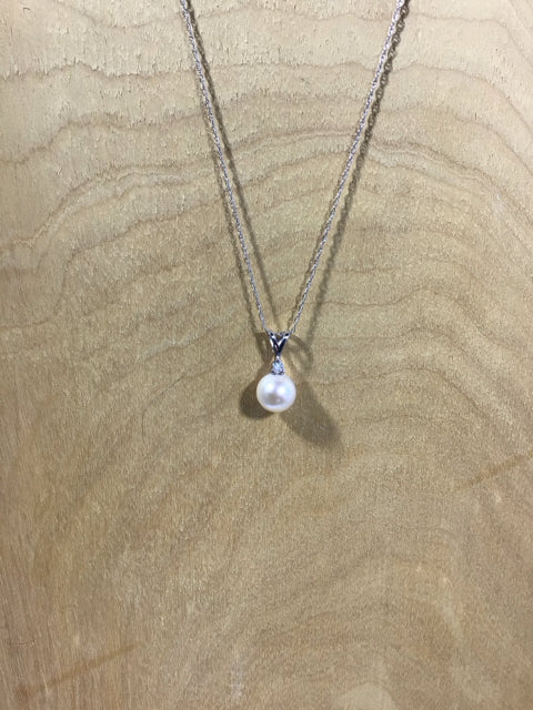 Silver 14kt gold necklace