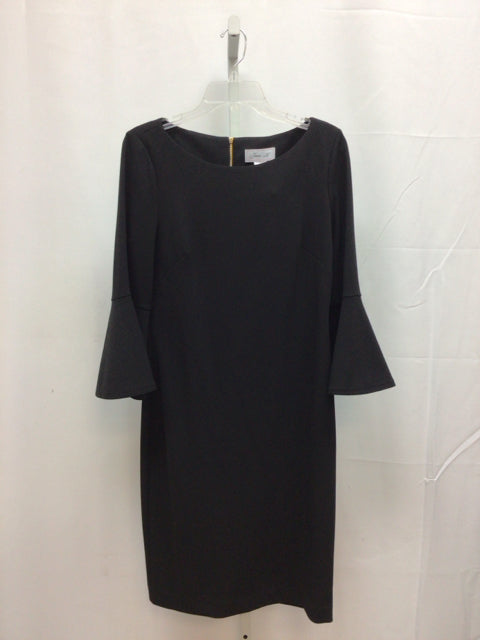 Size 10 Jessica H Black 3/4 Sleeve Dress