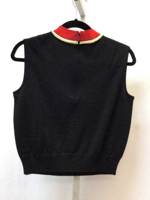 St. John Size Small Black/Red Designer Top