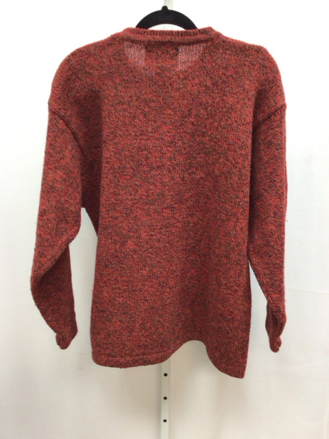 Woolrich Size Large Burnt Red Long Sleeve Sweater