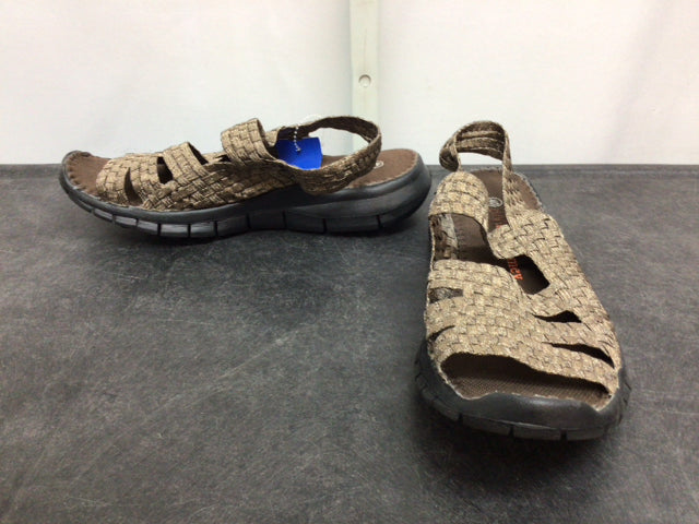 BERNE-MEV Size 40 (9/9.5) Brown Sandals