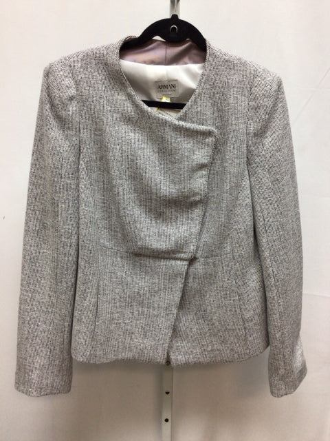 Armani Size 12 Tweed Designer Jacket
