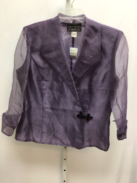 Alex Evenings Size XLarge Purple Jacket