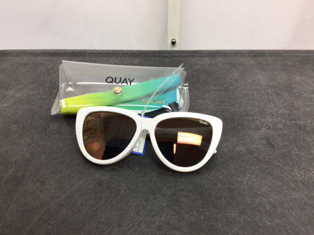 Quay White Sunglasses