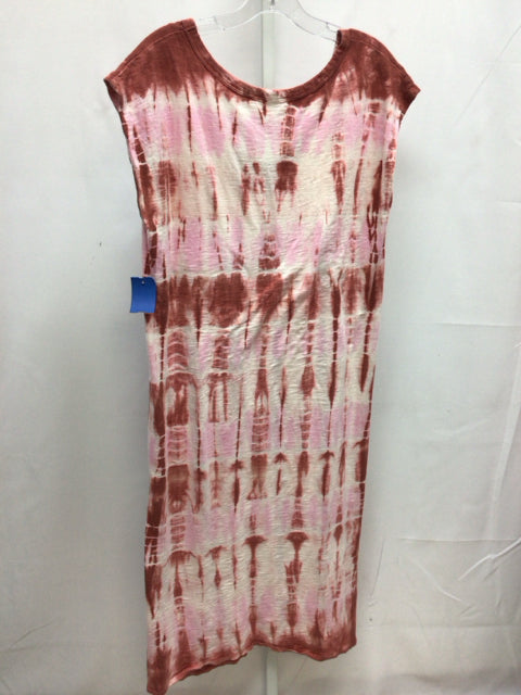 Size XLarge Universal Thread Brown/Pink Short Sleeve Dress