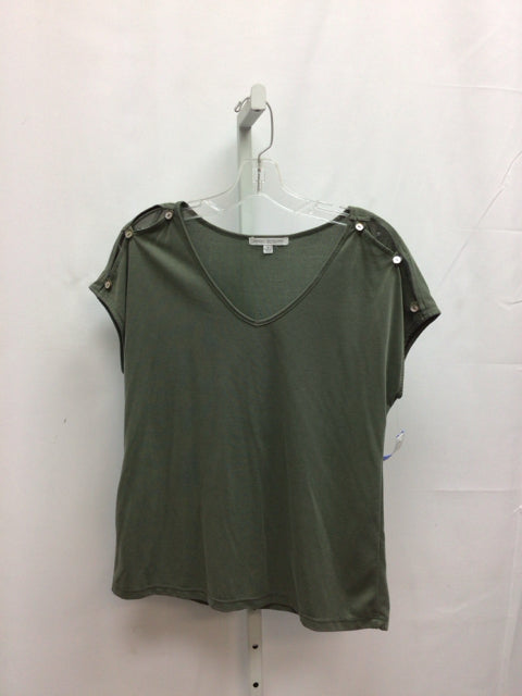 Green Envelope Size Small Green Short Sleeve Top