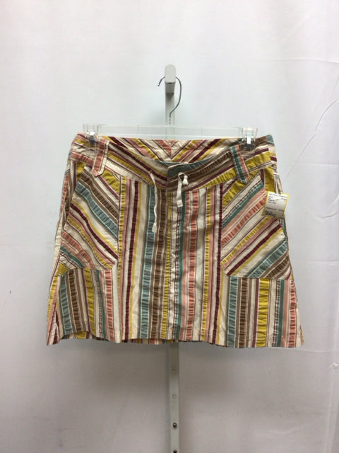 Size 10 Patagonia Cream Stripe Skirt