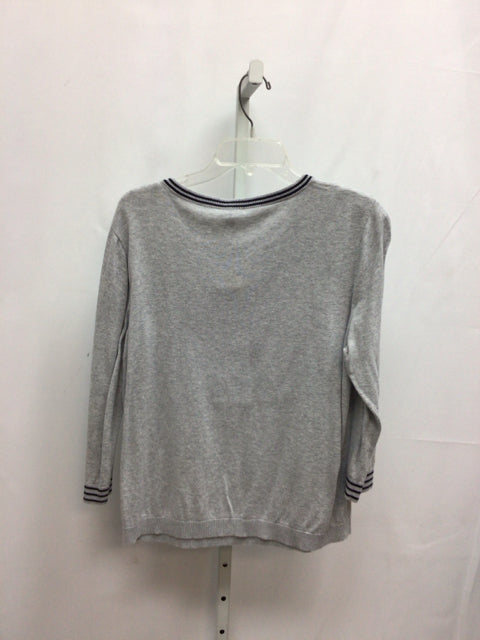 Talbots Size Large Gray Long Sleeve Sweater
