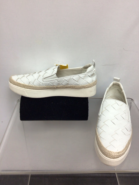 Franco Sarto Size 8.5 White Loafers