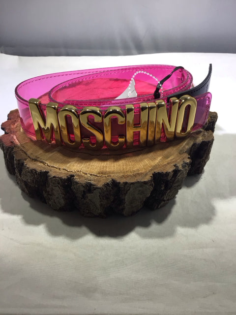 Moschino Fuschia Designer Belt