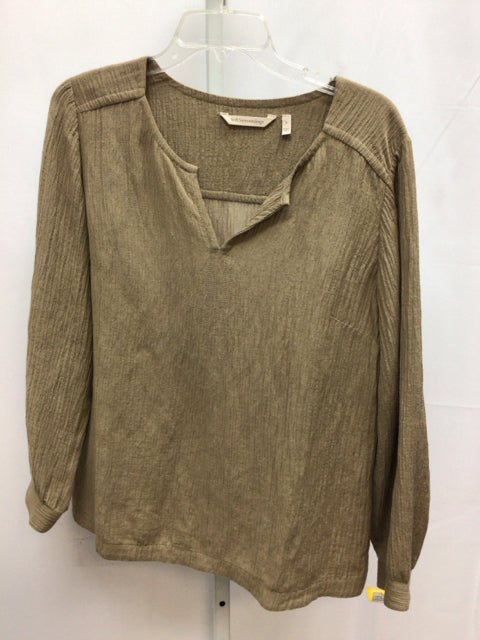 Soft Surroundings Size Small Olive Long Sleeve Top