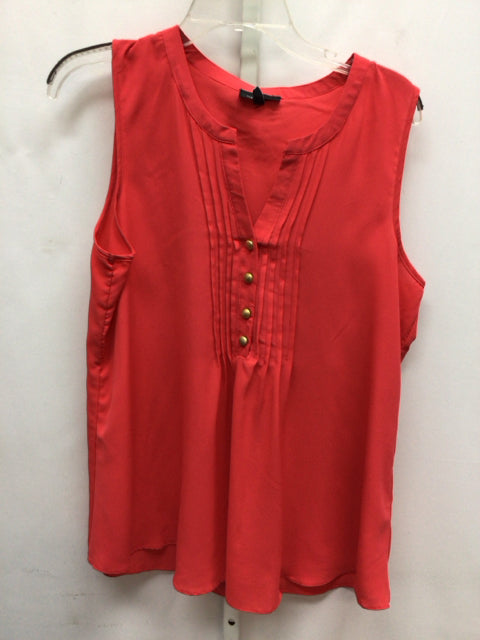 Spense Size Large Red Sleeveless Top