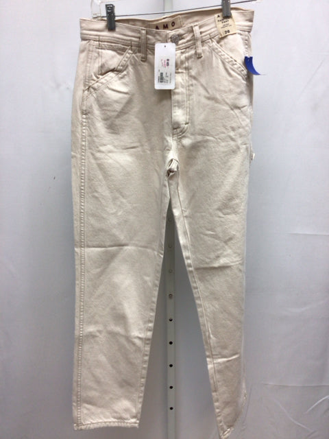 AMO Size 26 (4) Cream Pants