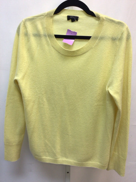JCrew Size Large Yellow Cashmere Sweater