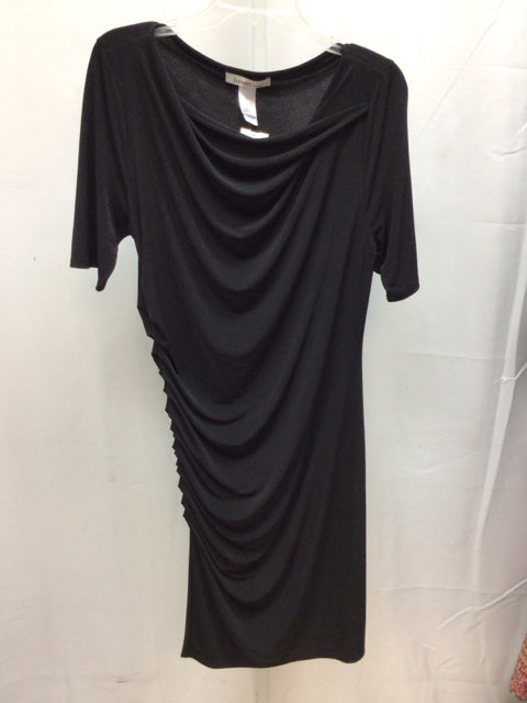 Size Large Laundry Black Short Sleeve Dress