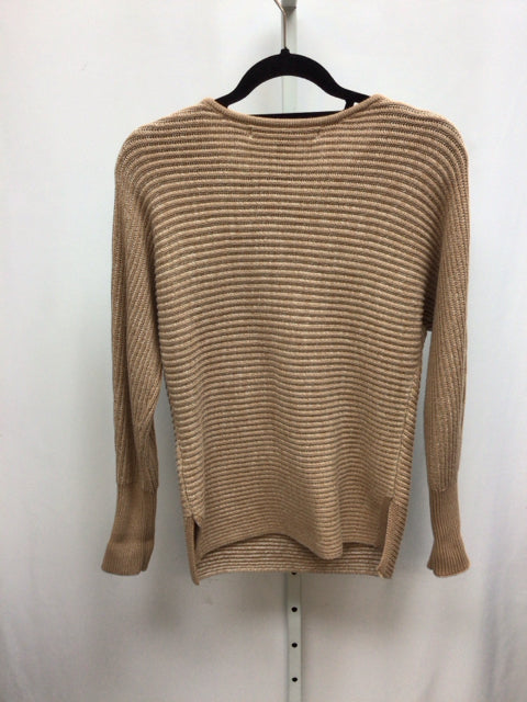 Max Studio Size Small Beige Long Sleeve Sweater