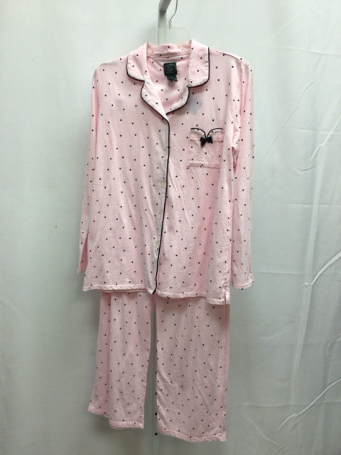 Laura Ashley Size Medium Pink/Black Loungewear