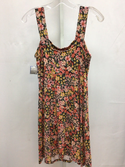 Size Large SO Pink Floral Sleeveless Dress