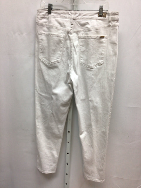 Anne Klein Size 14 White Denim Jeans