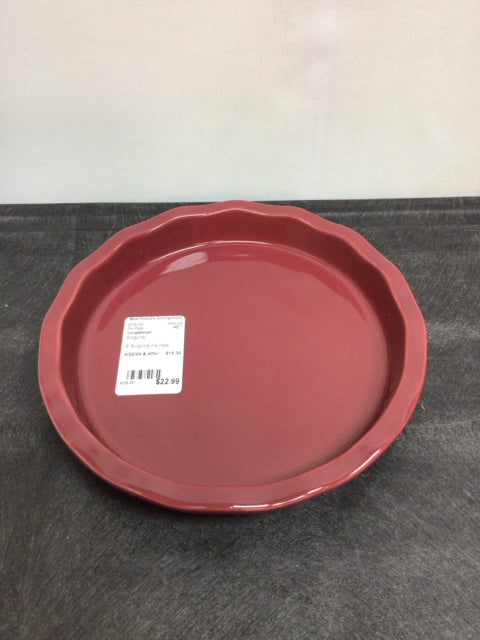 Longaberger Pie Plate