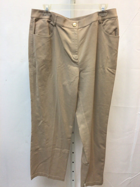 St. John Sport Size 14 Tan Designer Pants