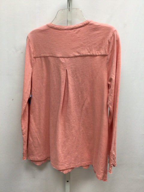 Soft Surroundings Size Small Pink Long Sleeve Top
