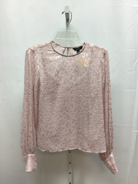 Express Size Small Pink Long Sleeve Top