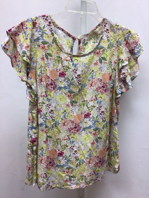 Cynthia Rowley Size Small Floral Short Sleeve Top