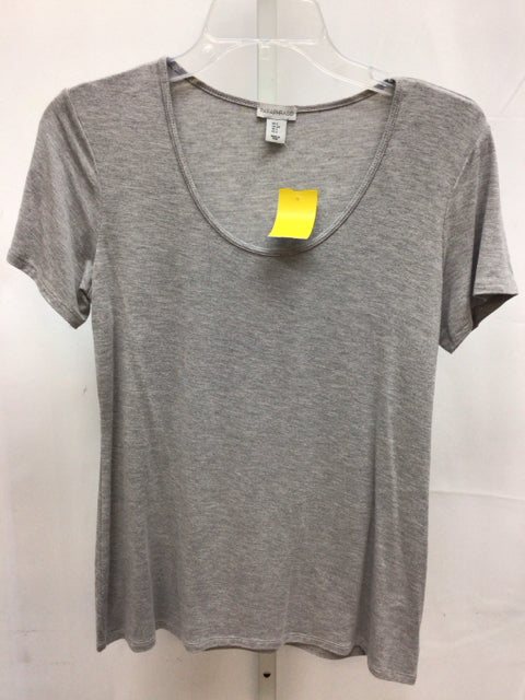 Paraphrase Size Small Gray Heather Short Sleeve Top
