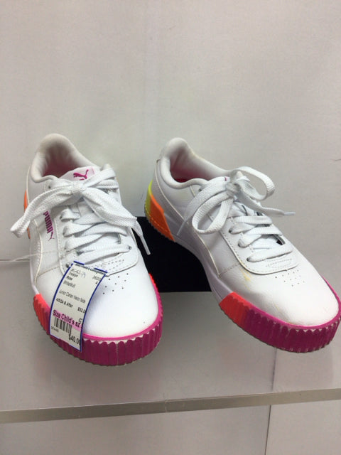 Puma Size Child's sz 5 White/Multi Sneakers