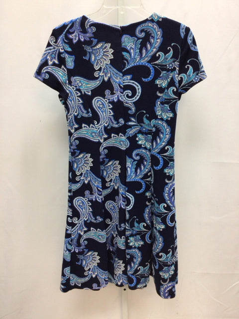 Size 10 JH collectibles Navy Print Short Sleeve Dress
