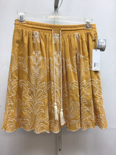 Size Small Soft Surroundings Yellow Print Skirt