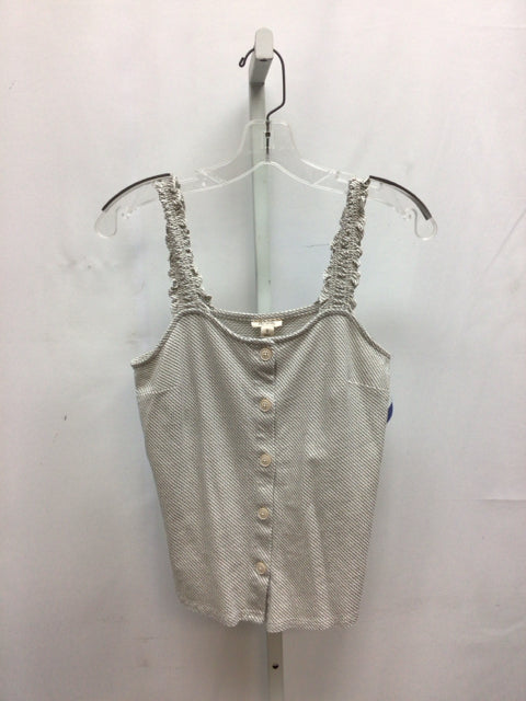 a.n.a Size Small Black/White Sleeveless Top