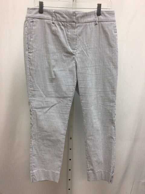 Jones New York Size 10 White/blue Pants