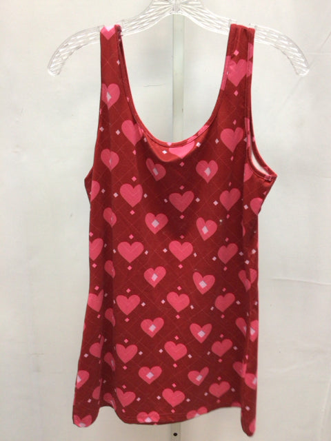 Shein Size XL Red/Pink Sleeveless Top