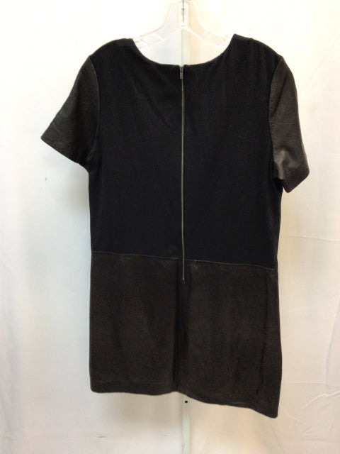 Halogen Size Large Black Short Sleeve Dress