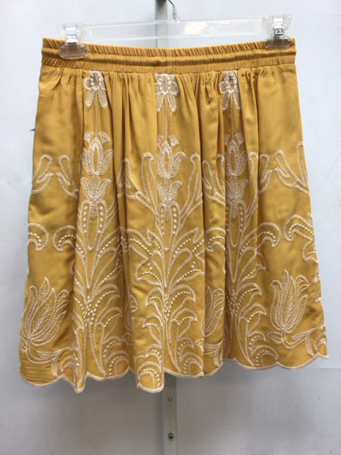 Size Small Soft Surroundings Yellow Print Skirt