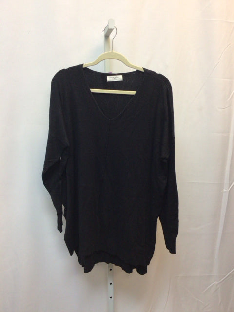 Zenana Size XL Black Long Sleeve Tunic