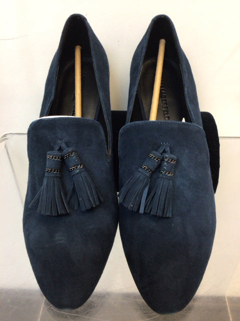 Karl Lagerfeld Size 10 Navy Loafers
